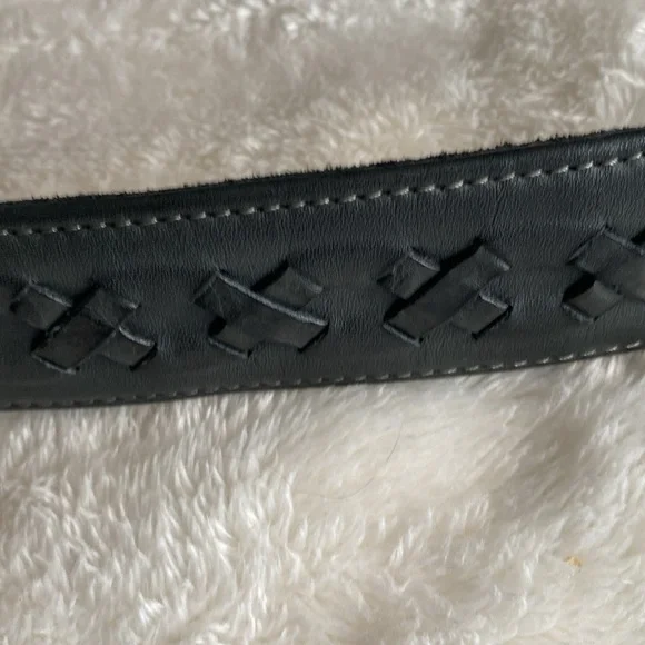 Vintage "NWT" Frye Grey Woven Leather Satchel - Picture 6 of 13